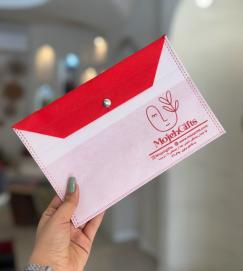 پوشه دکمه دار پارچه ای